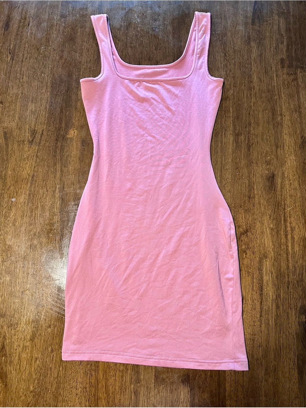 Classic Pink Tank Bodycon Dress - Unbranded